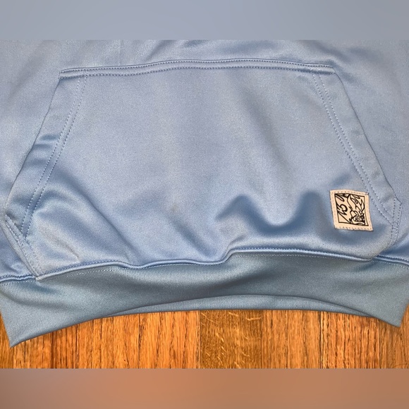 Dragon Ball Z DBZ Gohan Goku Savior Shop Embroidered Blue Hoodie Sweater Small - Picture 5 of 10